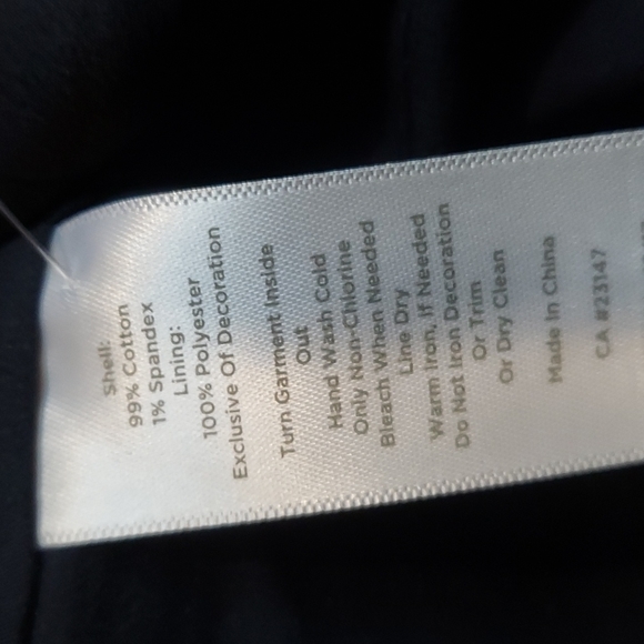 Rsvp by Talbots navy blazer with white beading - Picture 7 of 7